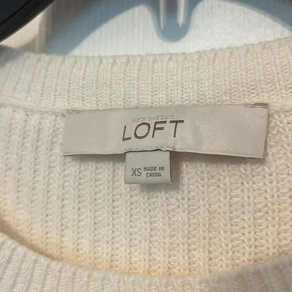 Loft Off-White Bell Sleeve Sweater - Picture 2 of 7